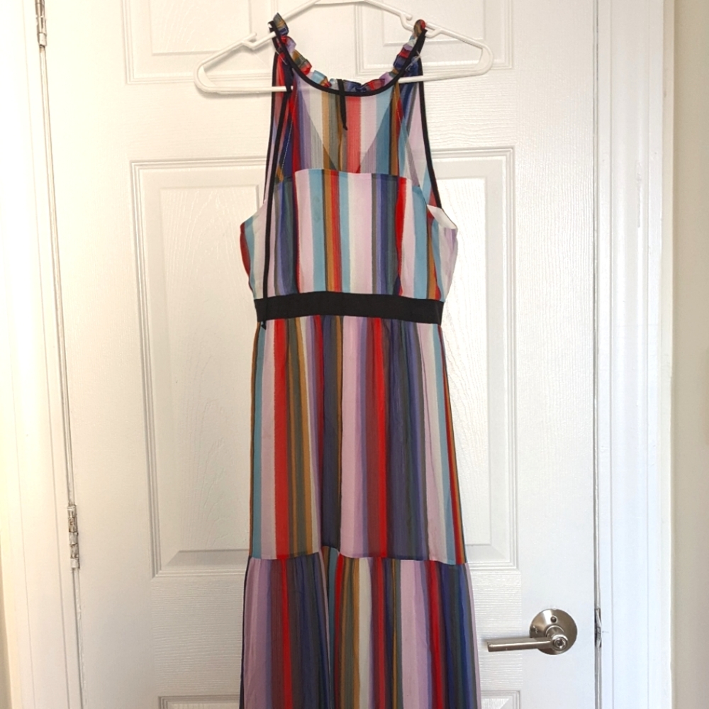 BCBGeneration Striped Maxi Dress